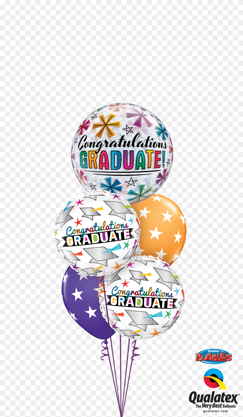 Shimmering Graduation Stars Congratulations Graduation Balloons, Balloon, Sphere, Ball, Football Png Image