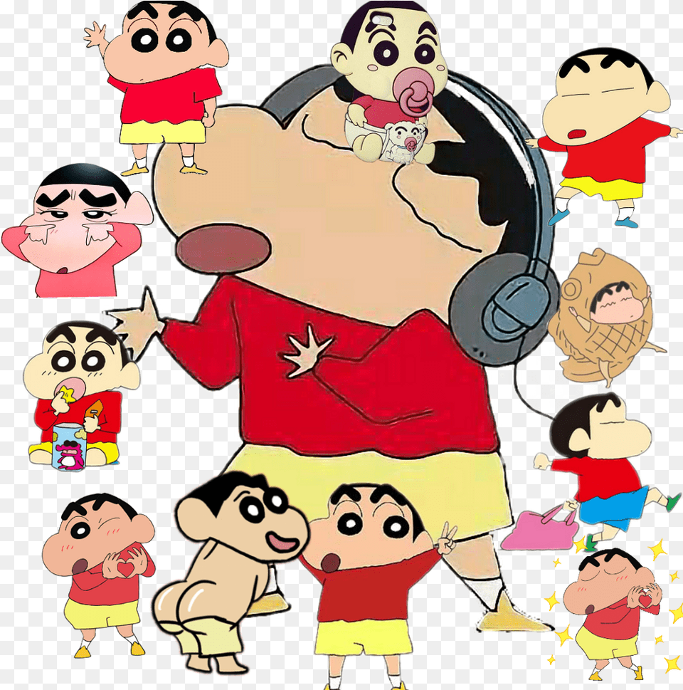 Shin Chan, Baby, Person, Cartoon, Face Png Image