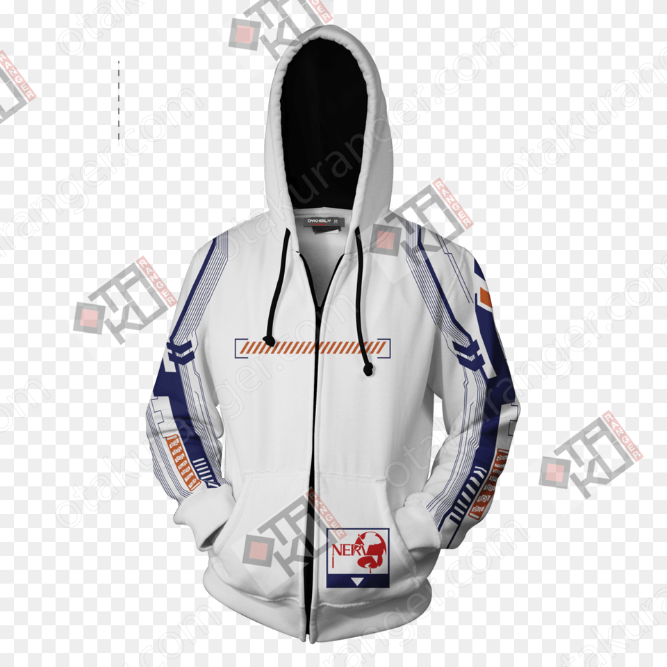 Shin Seiki Evangelion Ayanami Rei New Zip Up Hoodie Eva 02 Hoodie, Clothing, Coat, Jacket, Knitwear Png