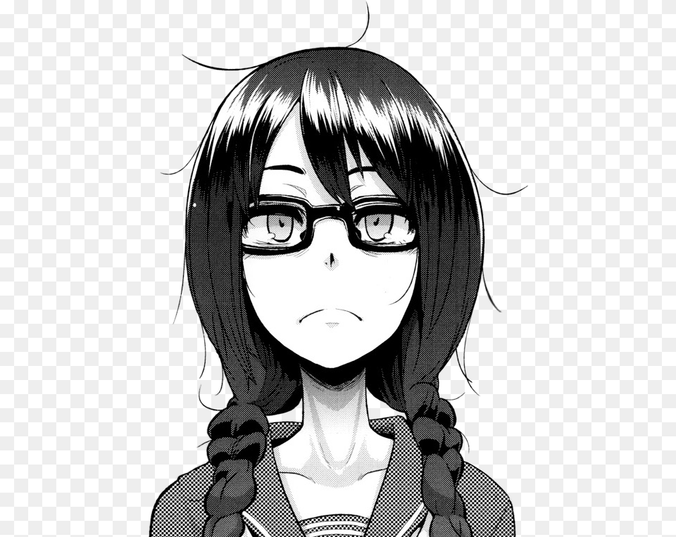 Shindol Girl Geek Glasses Otaku Fujoshi Dark Aesthetic Shindol, Woman, Manga, Publication, Female Free Png Download