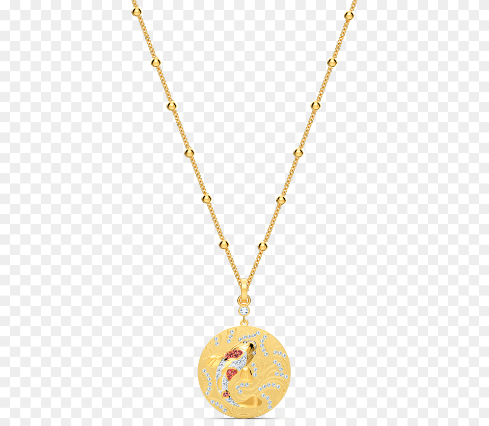 Shine Fish Pendant Red Gold Tone Plated Swarovski Shine, Accessories, Jewelry, Necklace, Locket Png