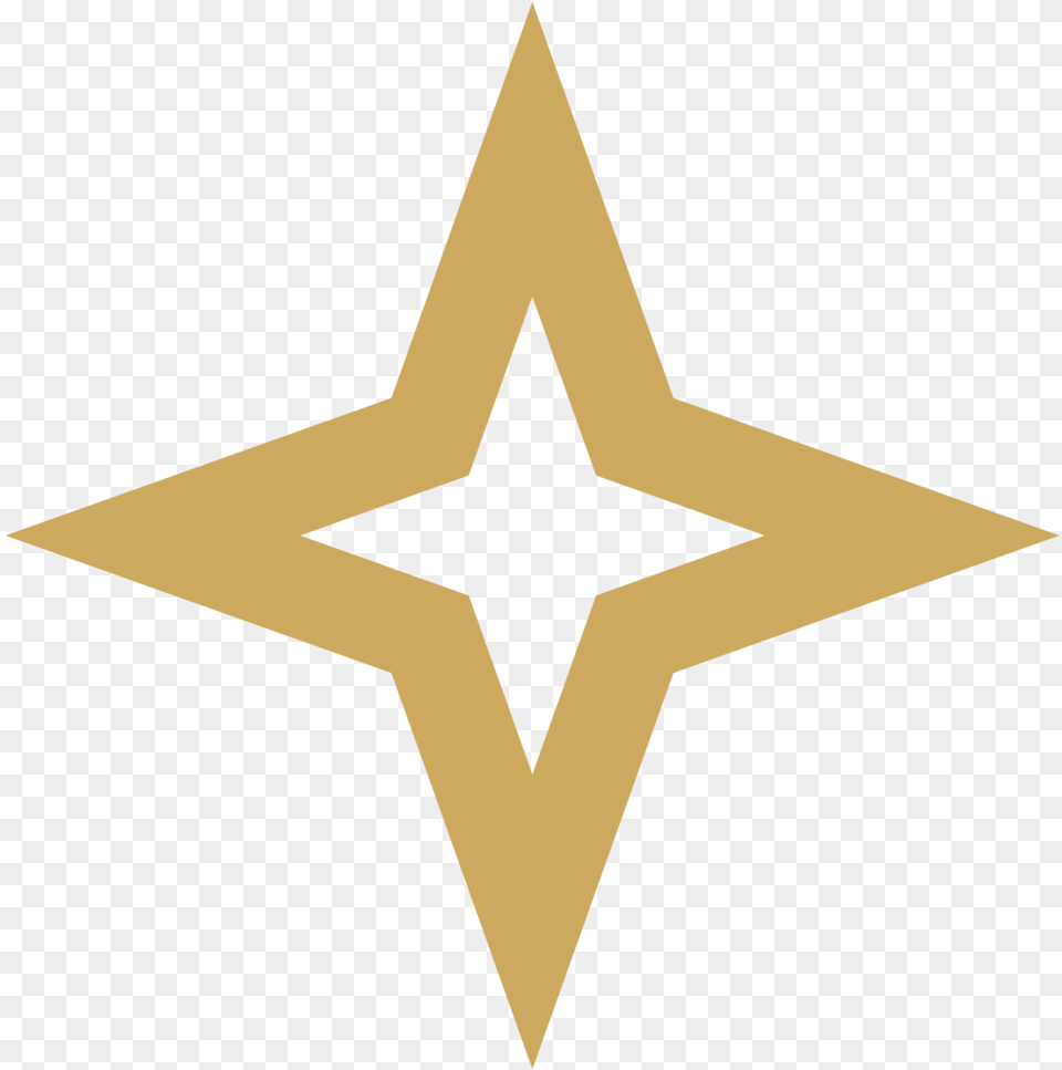 Shine Icon Gold Modern Christmas Tree Silhouette, Star Symbol, Symbol Free Transparent Png