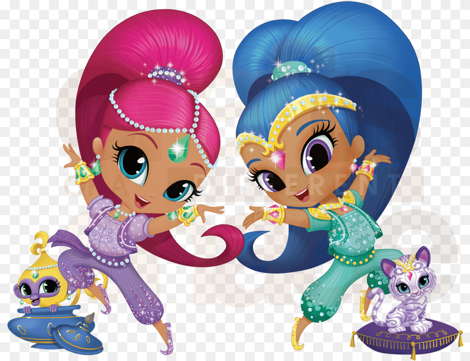 Shine Shimmerand Birthday Shimmer And Shine, Baby, Face, Head, Person Png Image