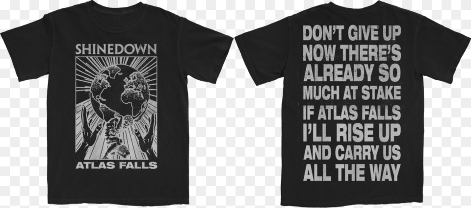 Shinedown Partners With Direct Relief To Donate All Shinedown Atlas Falls, Clothing, T-shirt, Adult, Bride Png Image