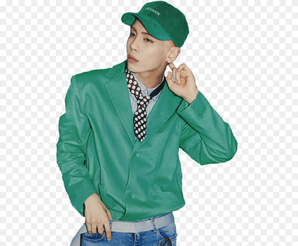 Shinee Sticker Jonghyun Aesthetic Green, Accessories, Sleeve, Long Sleeve, Jacket Free Png Download