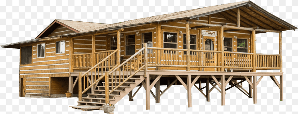 Shining Falls Lodge Lumber, Architecture, Building, Cabin, House Png Image