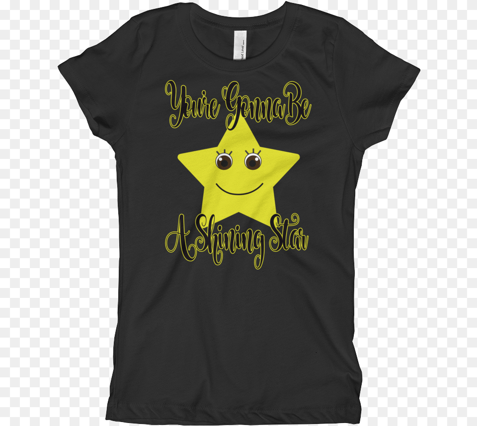 Shining Star Girl S Active Shirt, Clothing, T-shirt, Star Symbol, Symbol Free Transparent Png