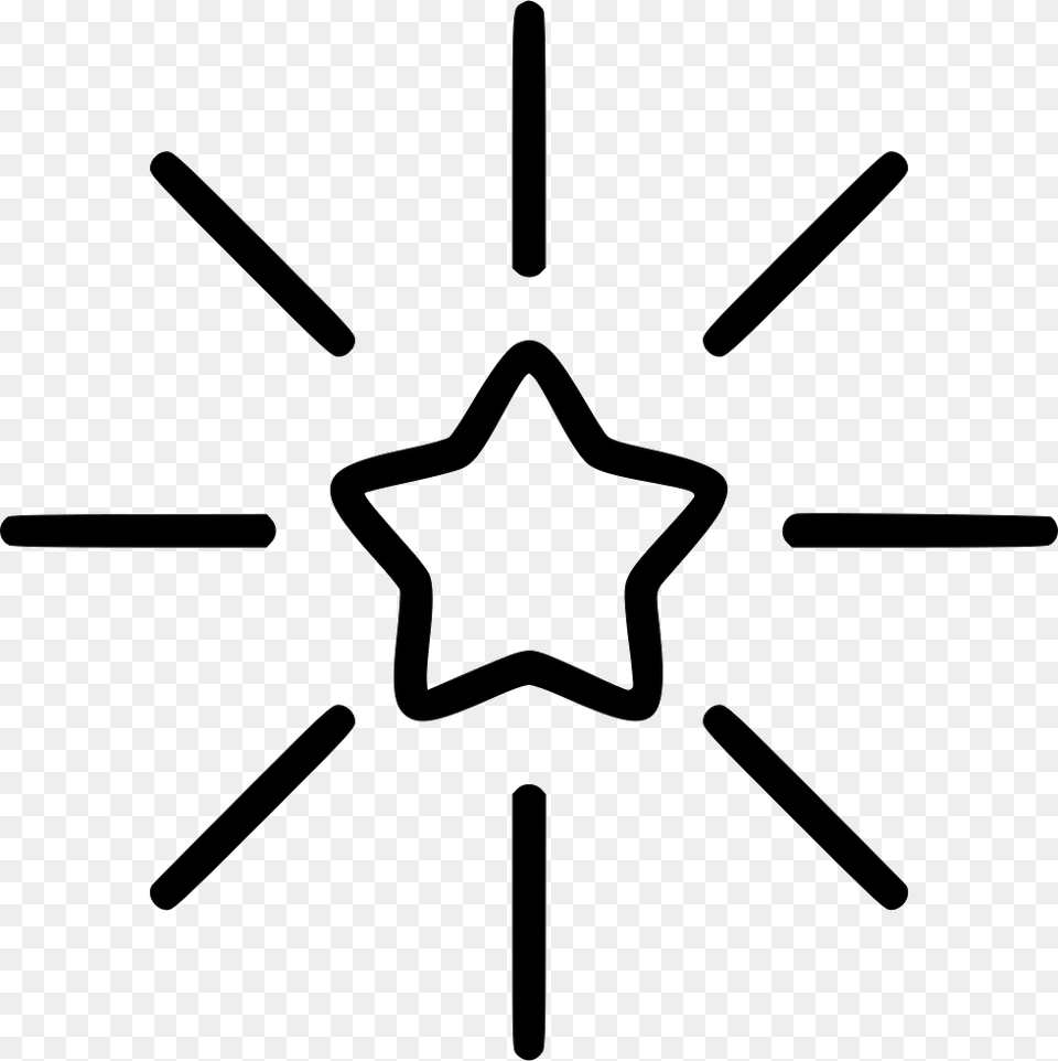 Shining Star Icon Download, Symbol, Star Symbol, Appliance, Ceiling Fan Png Image