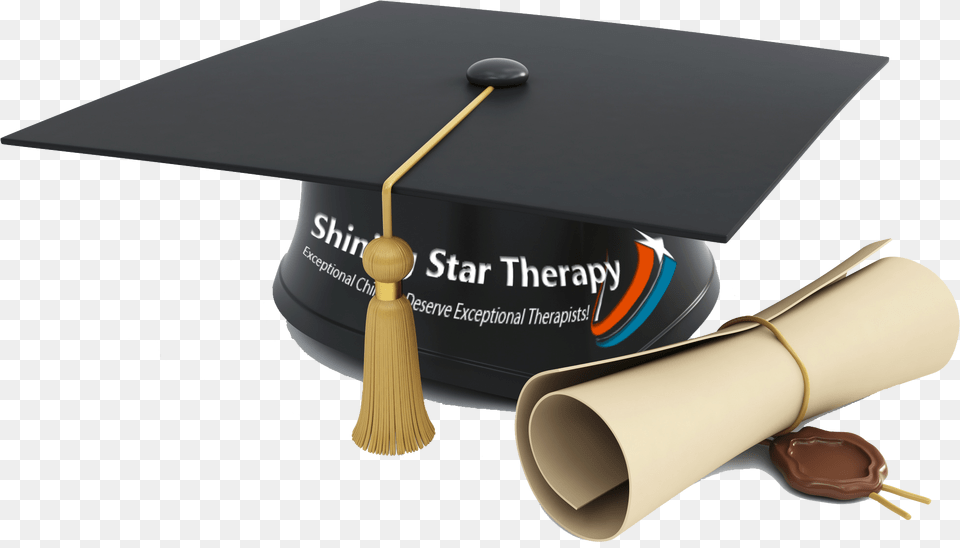 Shining Star University Graduation Cap And Diploma, People, Person, Text, Appliance Free Png Download