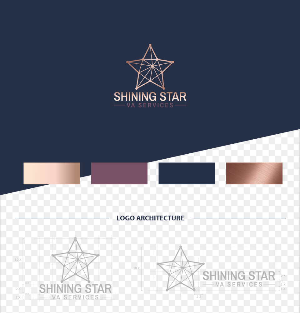 Shining Star Va Services Identity Graphic Design, Star Symbol, Symbol Png