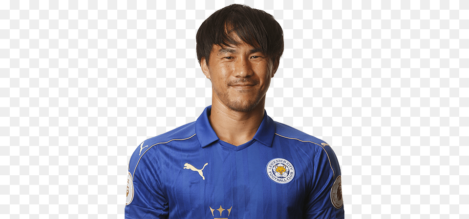 Shinji Okazaki Leicester City Fc, Shirt, Clothing, Person, Man Png