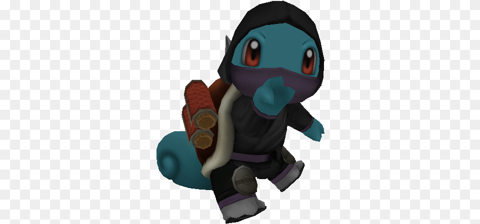 Shinobi Squirtle I Posedpic Cartoon, Dynamite, Weapon, Plush, Toy Png Image