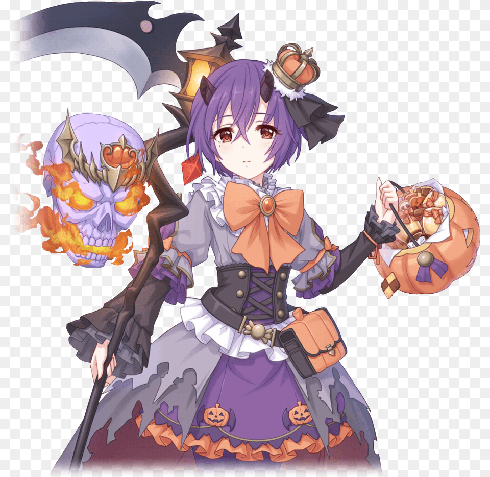 Shinobu Halloween Characters Priconne Translations Princess Connect Shinobu Halloween, Book, Comics, Publication, Person Free Png