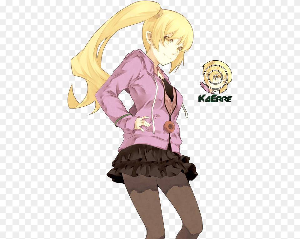 Shinobu Oshino Teen Render, Book, Publication, Comics, Female Png