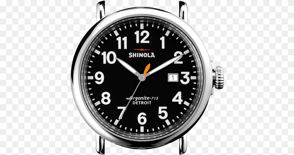 Shinola Runwell 47mm Black, Wristwatch, Arm, Body Part, Person Free Png Download