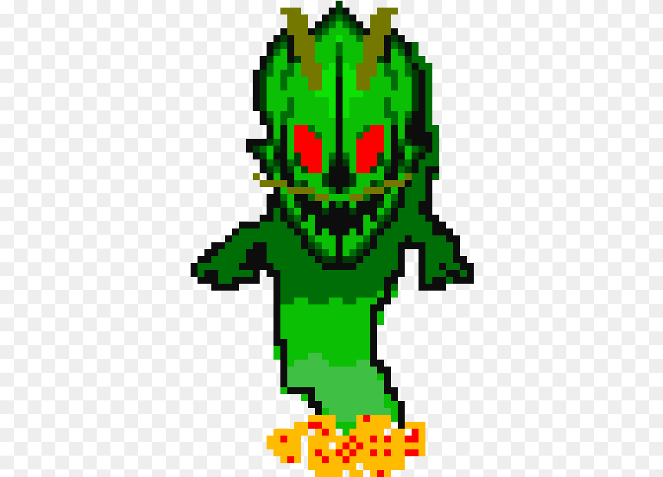 Shinron Pixel Art For Minecraft, Green, Alien Png Image