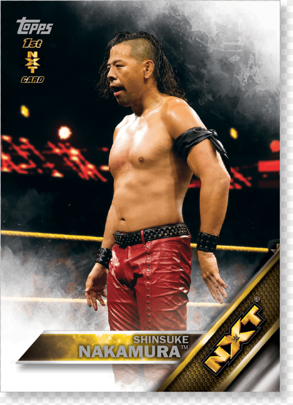 Shinsuke Nakamura 2016 Topps Wwe Now Then And Forever Wwe Topps Shinsuke Nakamura, Adult, Male, Man, Person Free Transparent Png