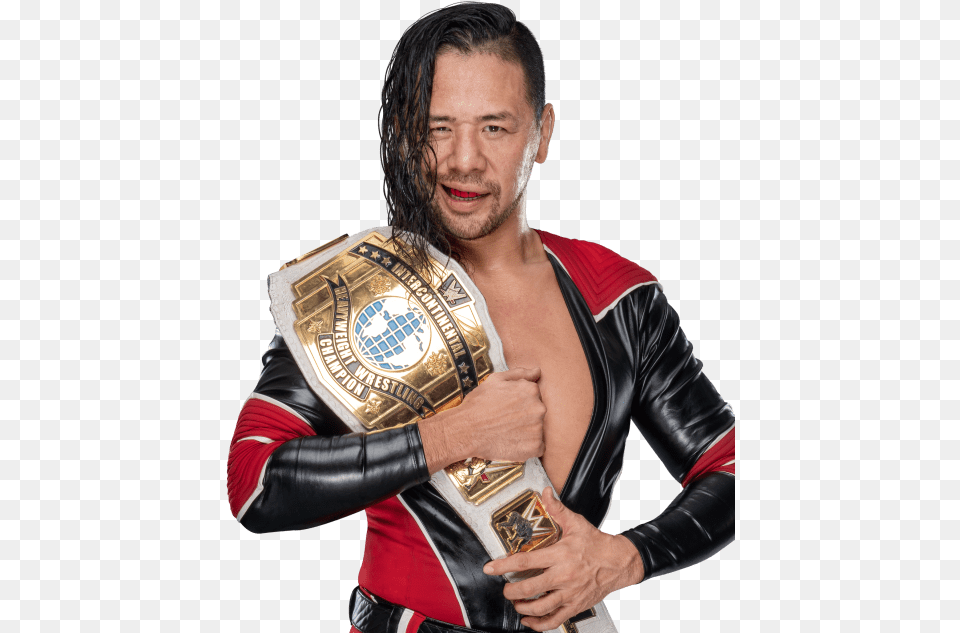 Shinsuke Nakamura Intercontinental Champion, Adult, Clothing, Coat, Jacket Png Image