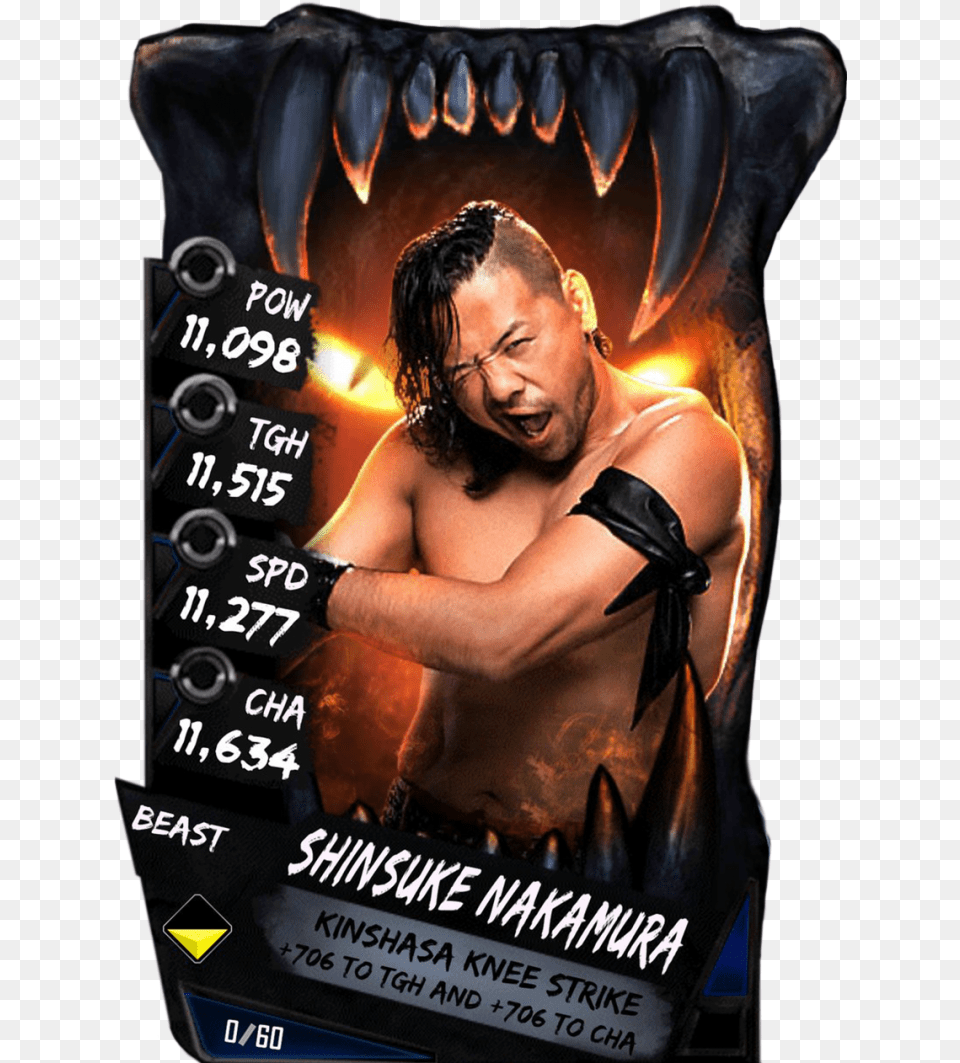 Shinsukenakamura S4 16 Beast, Adult, Person, Man, Male Png Image