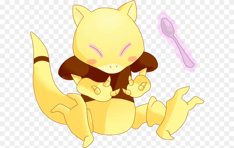 Shiny Abra, Cutlery, Spoon, Animal, Cartoon Free Transparent Png