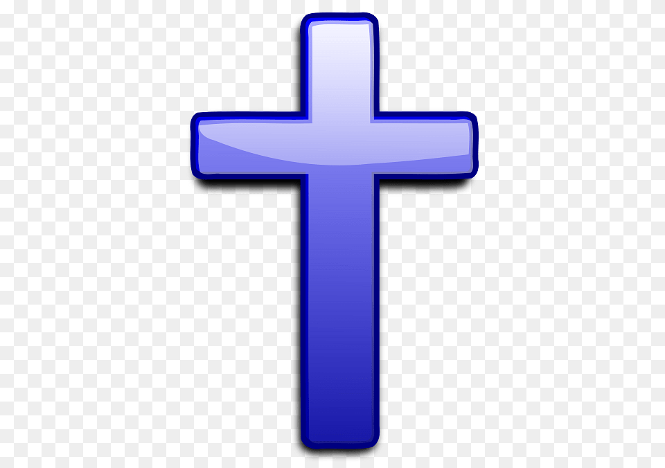 Shiny Blue Cross, Symbol Free Png Download