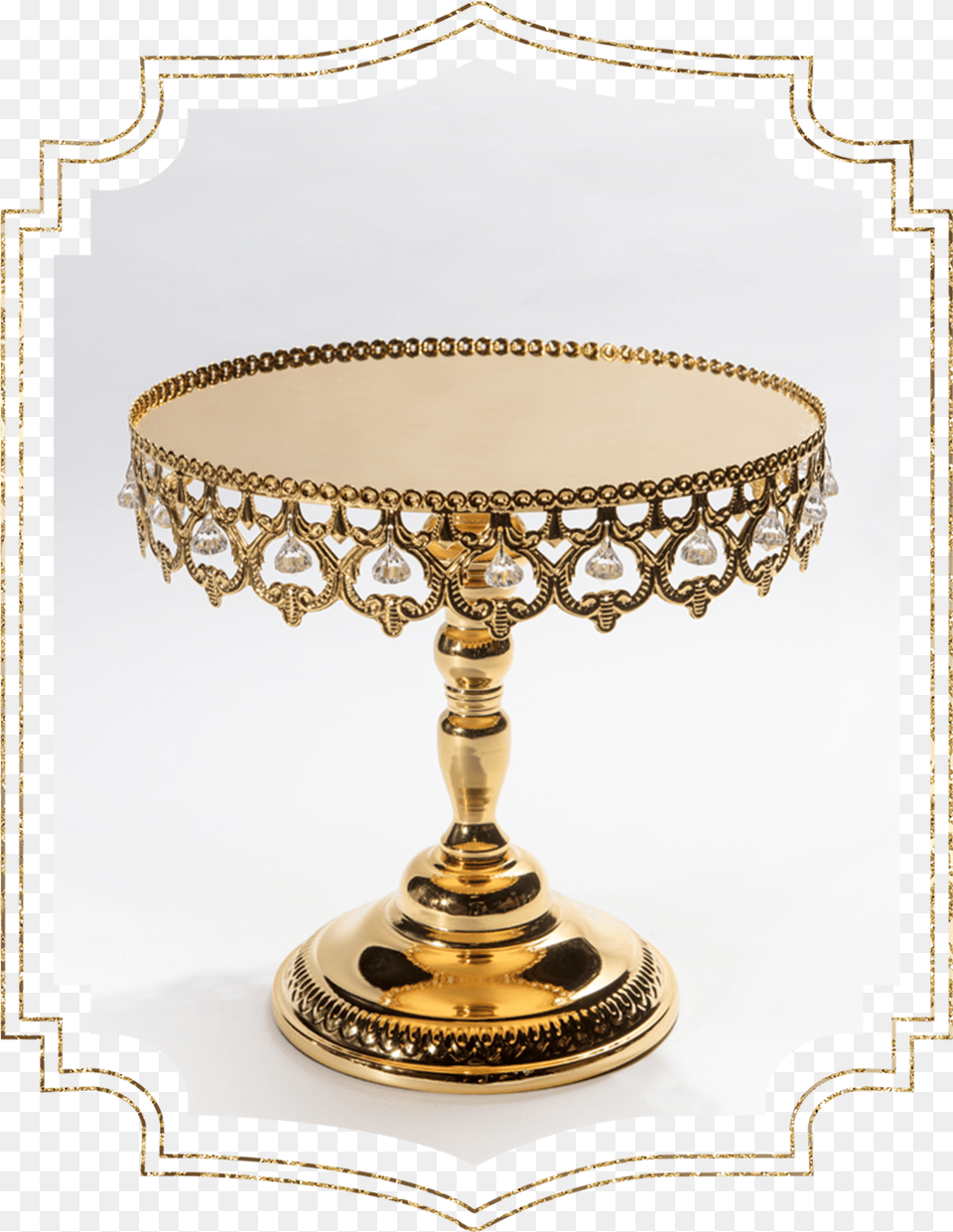 Shiny Crown Gold Cake Stand Crown Gold Cupcake Cake Stand Gold, Lamp, Lampshade, Furniture Free Transparent Png