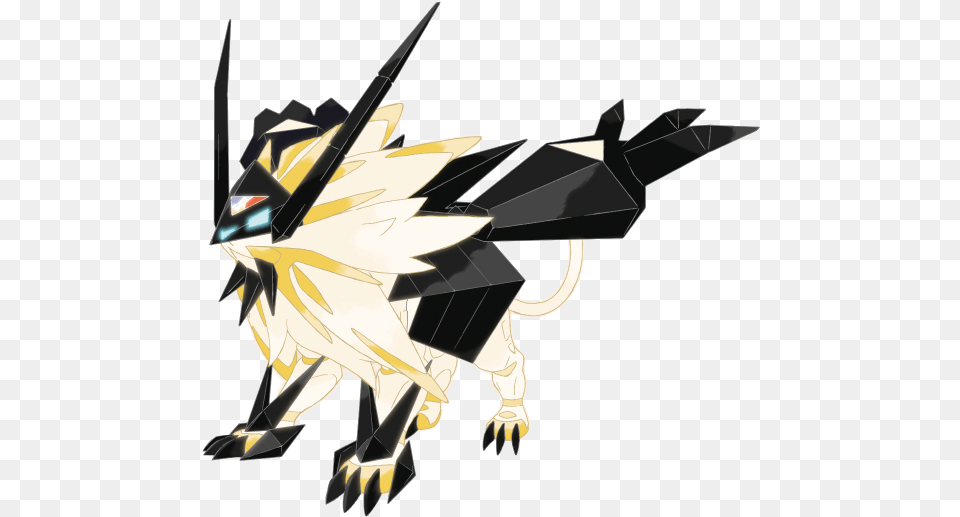 Shiny Dusk Mane Necrozma, Art, Aircraft, Airplane, Transportation Free Png Download