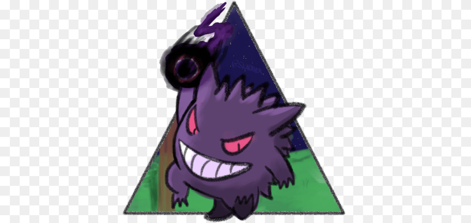 Shiny Gengar If You Like This Drawing I Made I Opened Cartoon, Clothing, Hat, Baby, Person Free Png Download