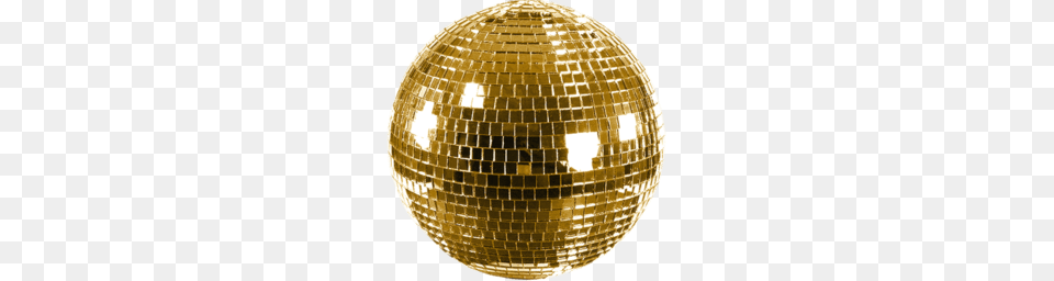 Shiny Gold Disco Ball, Sphere, Chandelier, Lamp, Lighting Free Transparent Png