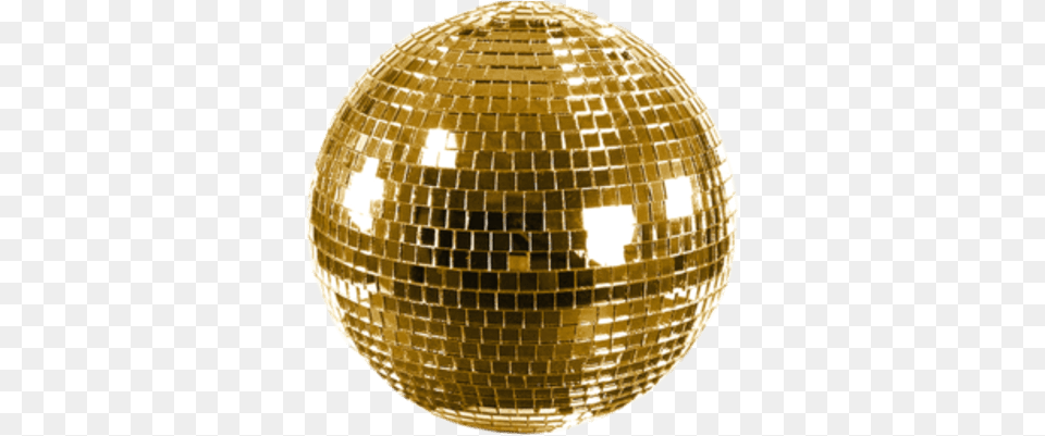 Shiny Gold Disco Ball Transparent Gold Disco Ball, Sphere, Lighting, Chandelier, Lamp Free Png