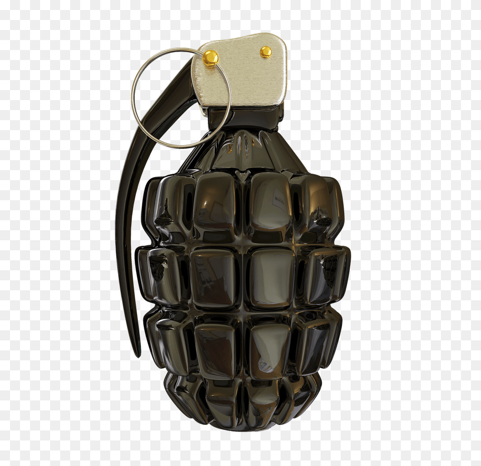 Shiny Grenade, Ammunition, Weapon, Bomb Free Png Download