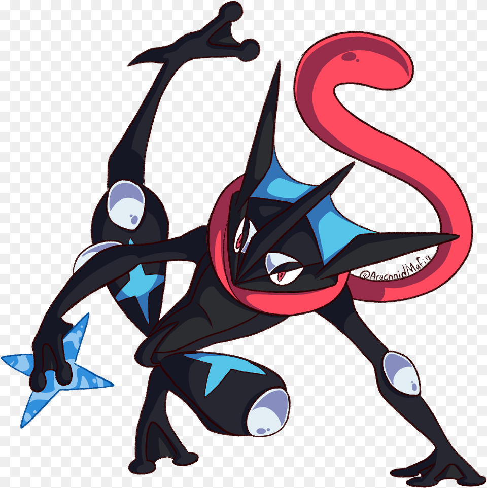 Shiny Greninja Commission Cartoon, Baby, Person, Book, Comics Png Image