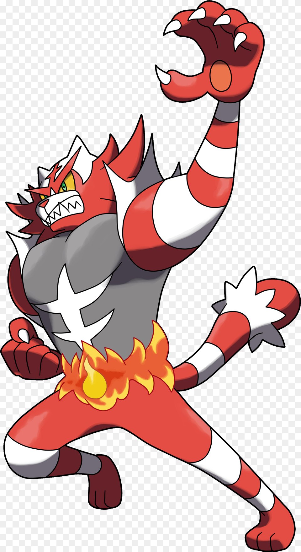 Shiny Incineroar By Fellerup Pokemon Alola Fire Types, Dynamite, Weapon, Cartoon, Electronics Free Png