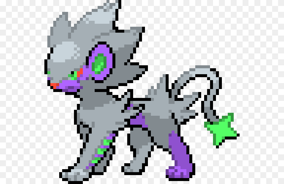 Shiny Luxray Sprite, Animal, Lizard, Reptile, Qr Code Png Image