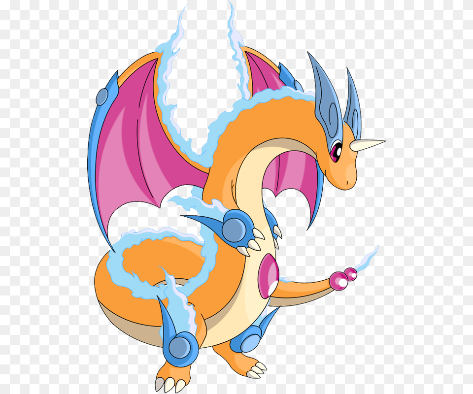 Shiny Mega Dragonite, Dragon, Animal, Fish, Sea Life Png