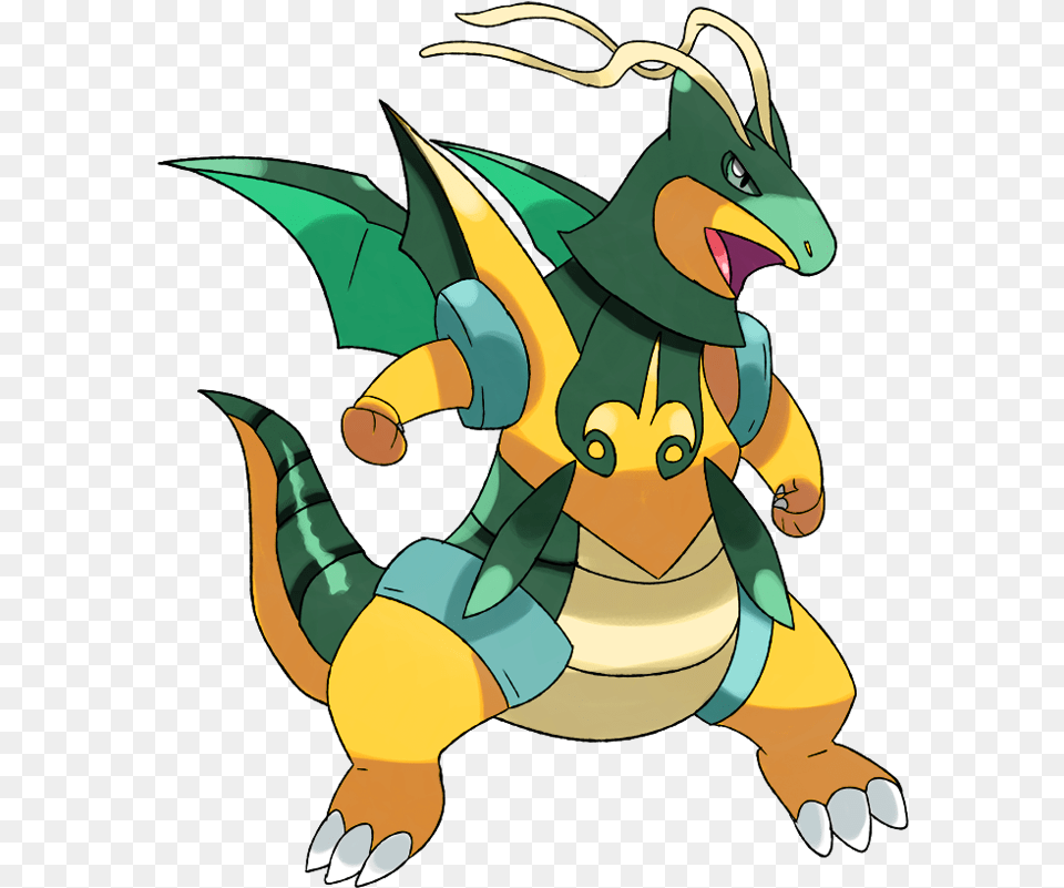 Shiny Mega Dragonite Pokemon Dragonite Mega Evolution, Dragon, Baby, Person, Electronics Free Transparent Png