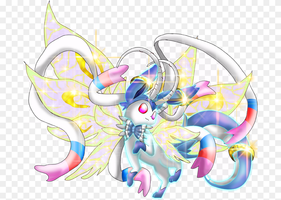 Shiny Mega Sylveon Dragon Pokdex Shiny Sylveon Mega Evolution, Art, Graphics, Book, Comics Free Transparent Png