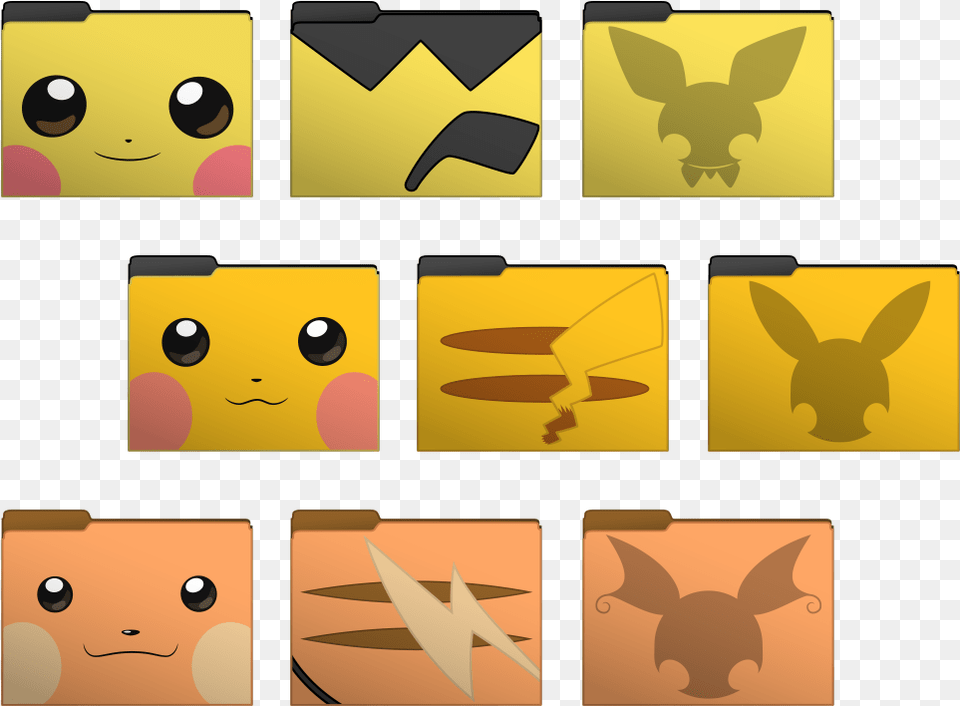 Shiny Pokemon Icons Pikachu Folder Icon, Animal, Mammal Free Png Download