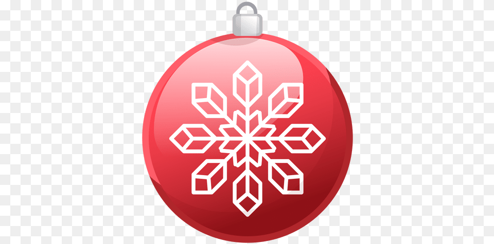 Shiny Red Christmas Ornament Icon Transparent Christmas Ornament Icon, Accessories, Nature, Outdoors, Snow Free Png Download