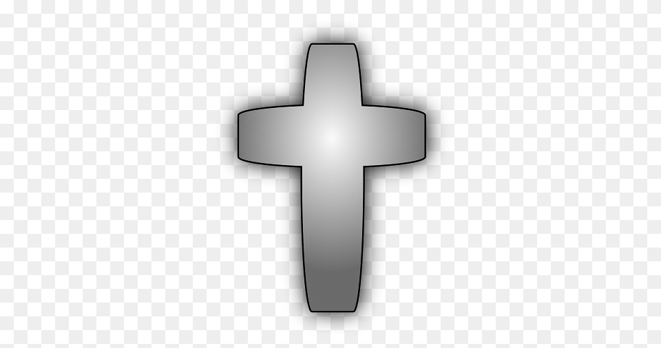 Shiny Silver Cross, Symbol Free Png