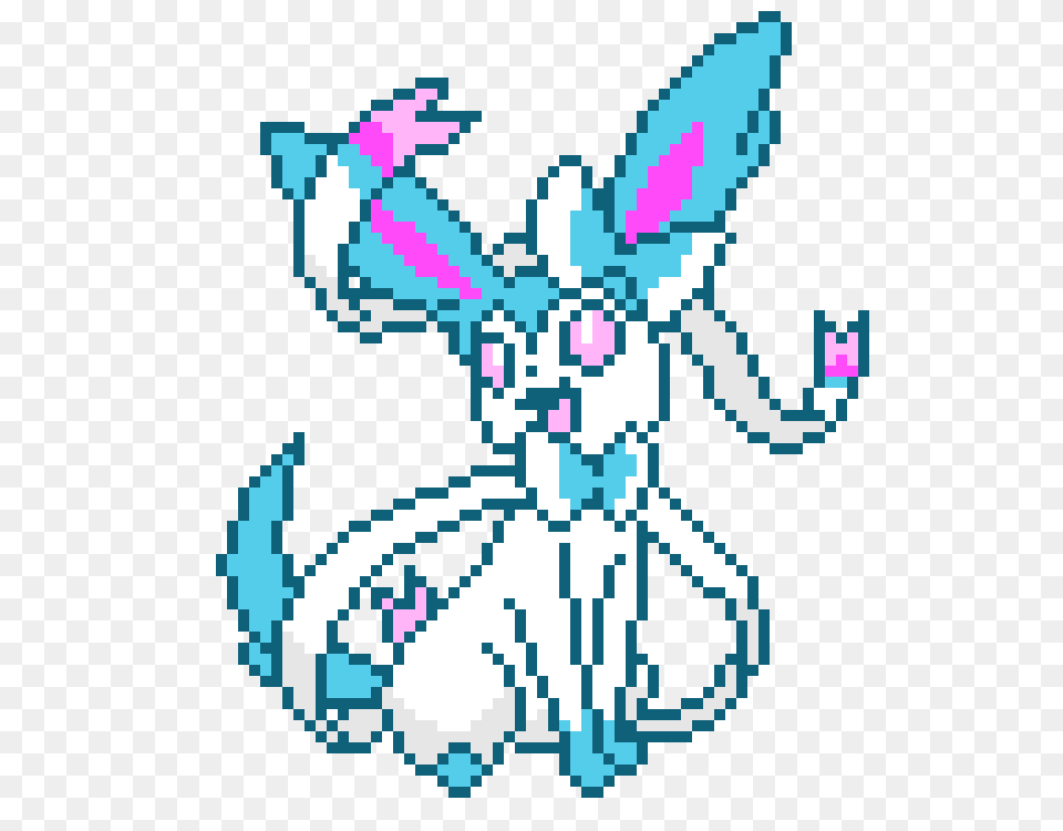 Shiny Sylveon Pixels Pixel Art Maker, Electronics, Hardware, Outdoors Free Png