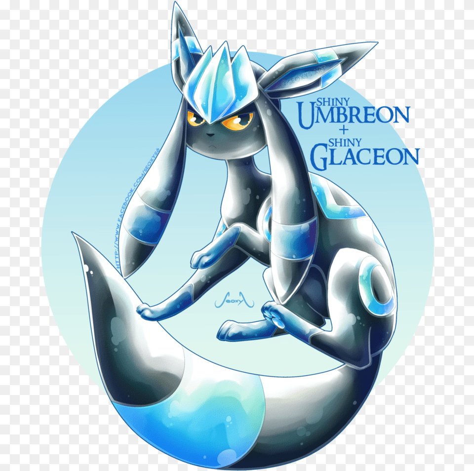 Shiny Umbreon And Glaceon, Animal, Mammal Png Image