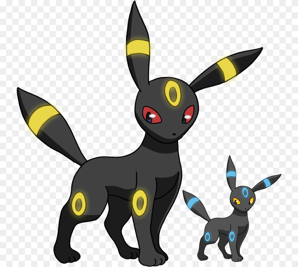Shiny Umbreon And Normal, Animal, Cat, Mammal, Pet Free Png Download