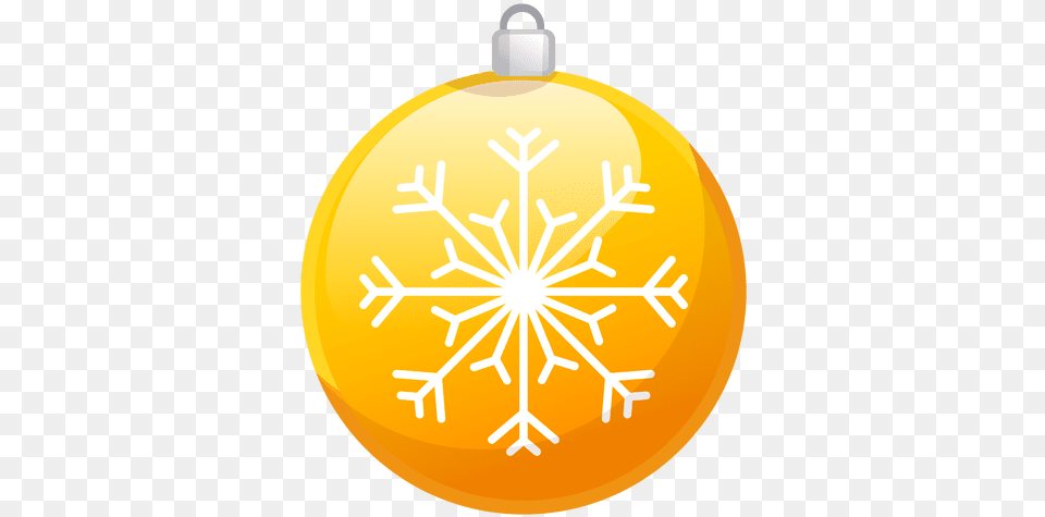 Shiny Yellow Christmas Ornament Icon Transparent U0026 Svg Christmas Ornaments Icon, Accessories, Nature, Outdoors, Snow Free Png