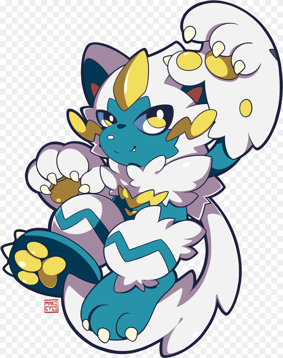 Shiny Zeraora By Mako Eyes Fur Affinity Dot Net Pokemon Zeraora Shiny Fanart, Cartoon, Baby, Person Free Transparent Png