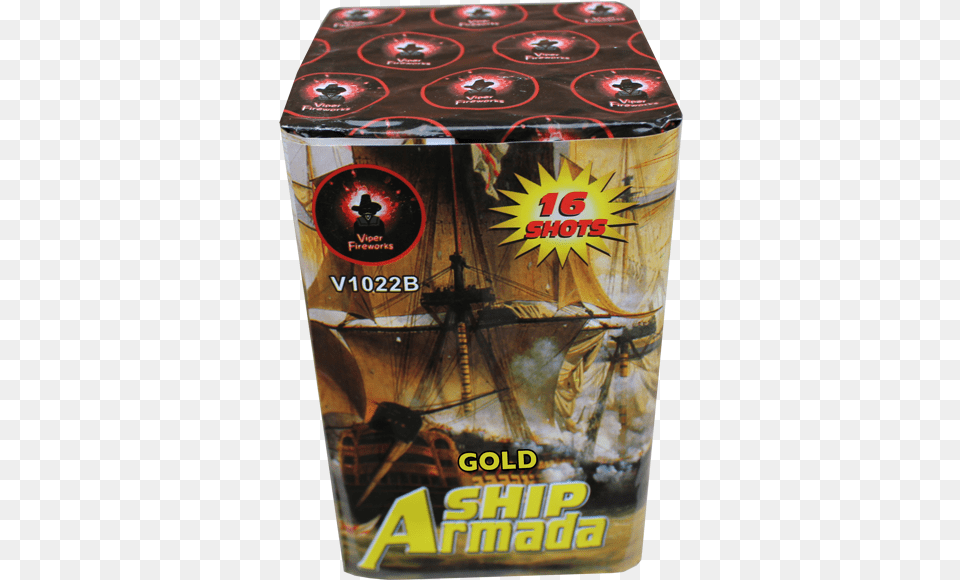 Ship Armada Gold Galactic Fireworks Beer, Book, Publication, Can, Tin Png