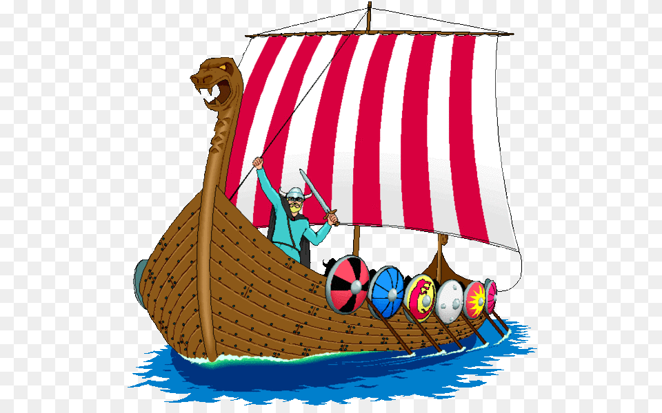 Ship Clipart Anglo Saxon, Boat, Sailboat, Transportation, Vehicle Png