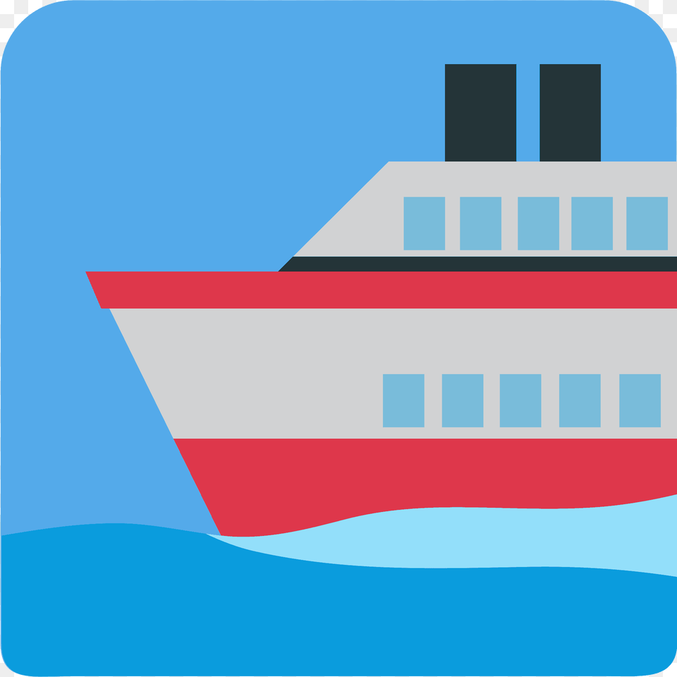 Ship Emoji Clipart, Transportation, Vehicle, Cruise Ship Png Image