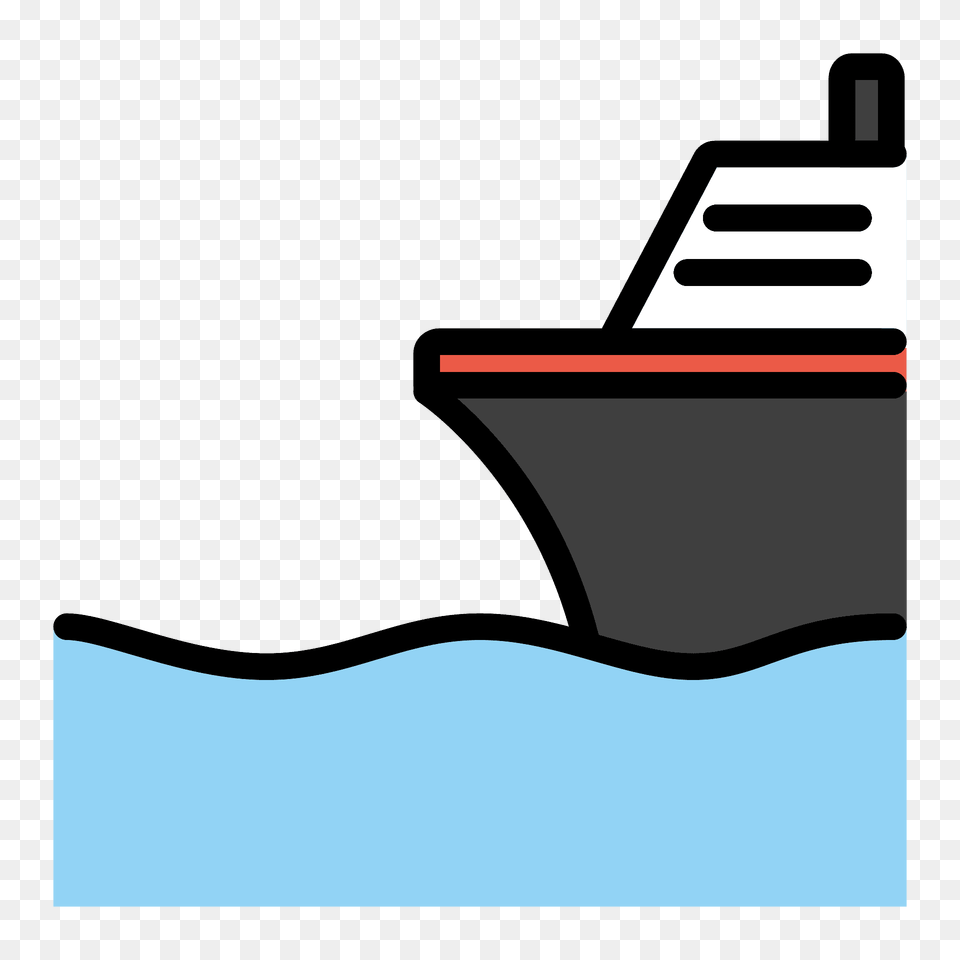 Ship Emoji Clipart, Cruise Ship, Transportation, Vehicle, Yacht Free Png