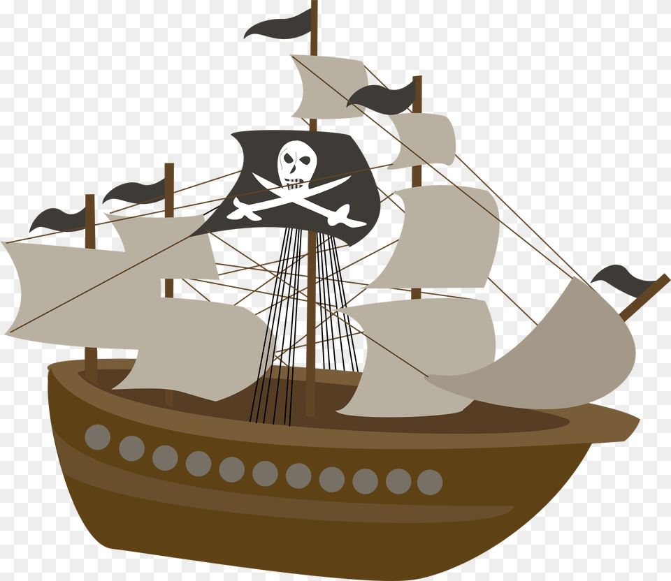 Ship Piracy Child Clip Art Background Pirate Ship Clip Art, Boat, Sailboat, Transportation, Vehicle Free Transparent Png
